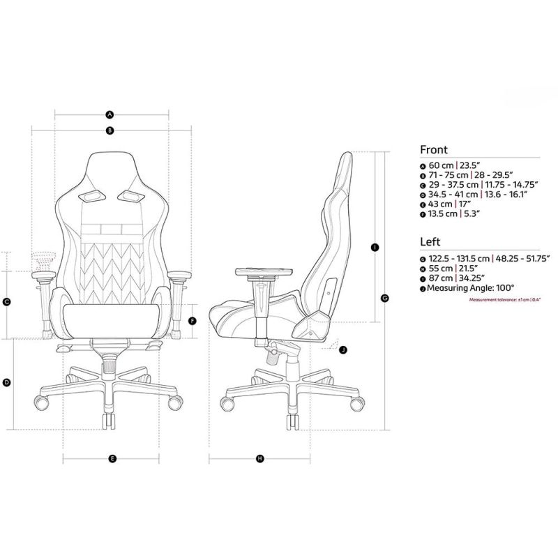 Gaming Chair Red Black High Back Office Computer Chair