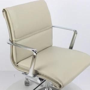Quality Assurance of High-Grade Aluminum Alloy Boss Chair Computer Leather Chair Manufacturer&prime;s Direct Selling Rotary Chair
