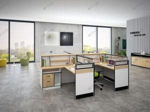 Modern Wooden Furniture Aluminium Wall Modular Room Glass Office Partition Workstation (AP18207)