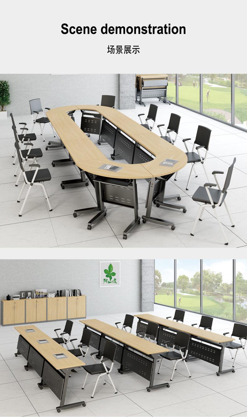 Training Table. Portable Movable Meeting Used Office Desk Foldable Training Table