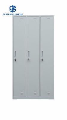 3 Swing Door Metal Storage Cabinet for Gym/School/Home