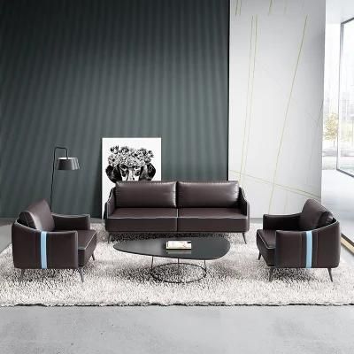 Factory Professional Design Simple Leather Sofa Hot-Selling Waiting Room Sofa Set for Office