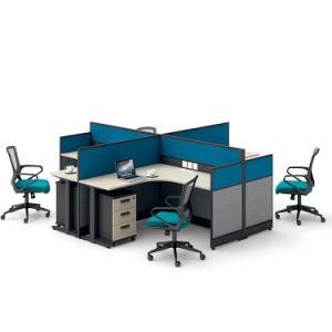 Modern Call Center Partition 4 People Workstation Office Furniture
