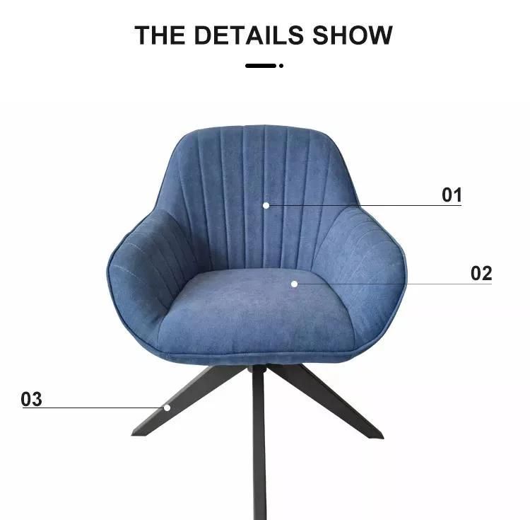 360 Degrees Swivel Leisure Chair Lounge Chair Made of Fabric