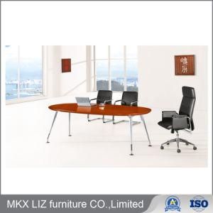 Simple Style Conference Wooden Meeting Table in Metal Frame (A4142)