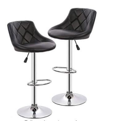 Office Counter Height Bar Stools Bar Stools Swivel Stool Height Adjustable Bar Chairs with Back PU Leather Swivel Bar Stool Kitchen
