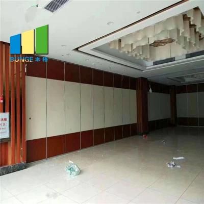 Theater Room Polyester Fiber Panel Operable Folding Partition Wall