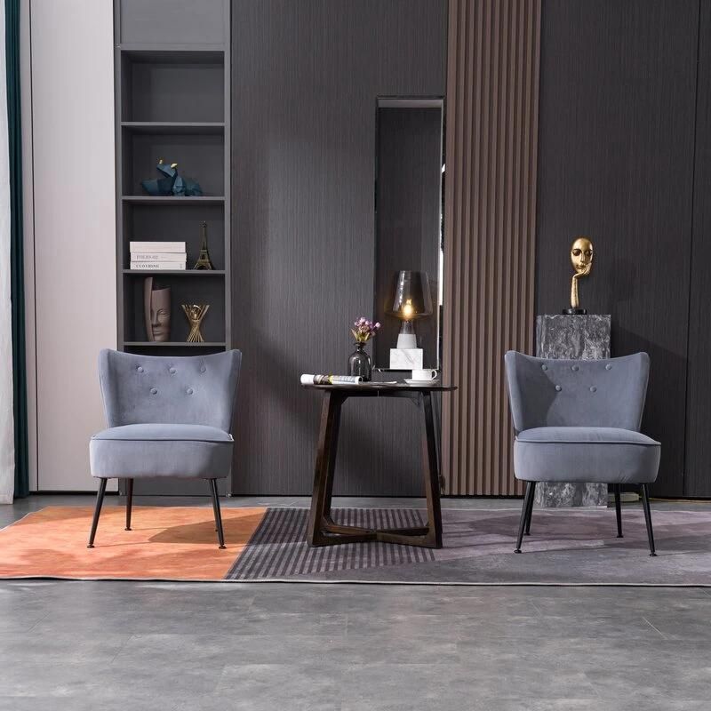 Home Furniture European Style Chairs & Recliners Fabric Velvet Sofa