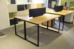 Modern MFC Office Desk with Steel Legs