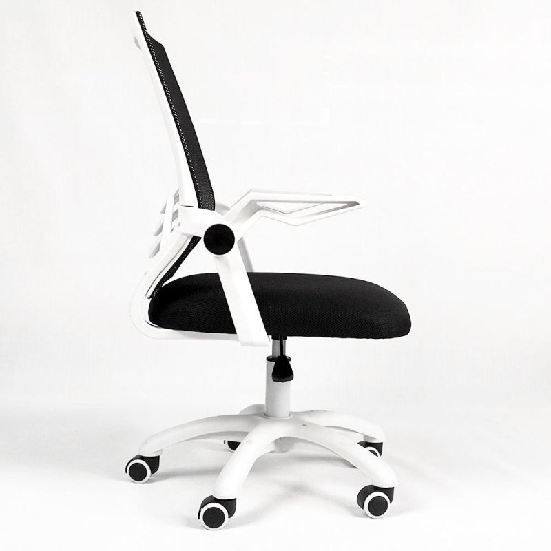 Office Chair Promotion at Cheap Price Swivel Office Mesh Chairs with Flip up Armrest to Save Space