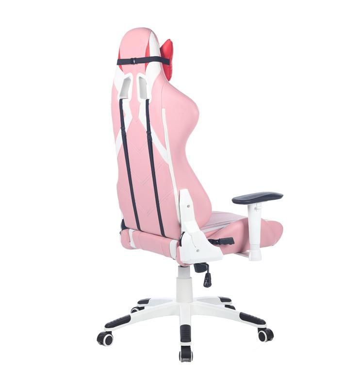 (JANESEN-A) Fashionable High Quality Pink Adjustable Computer Gaming Chair