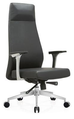 Hot Best Selling Genuine Leather Stainless Arm Executive Office Leather Chair