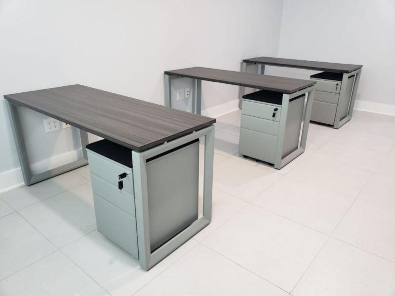 Modern Furniture Factory Price Office Desk Table Workstation Office Furniture for Indoor Office with Cabinet