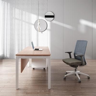 Luxury Wooden Office Furniture Executive Table with Steel Leg