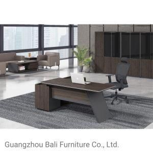 New Design Luxury Office Desk L Shaped Executive Table Private Office Desk in Melamine Finished (BL-WN07D1807)