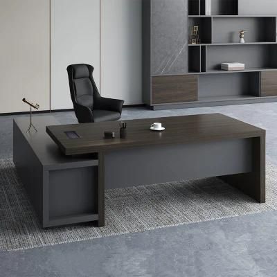Foshan Wholesale OEM Customized Wood Modern Office Furniture Wooden Executive Desk Office Table