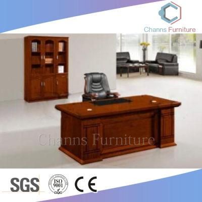 Straight Shape Wooden Veneer Desk Office Table (CAS-VA19)