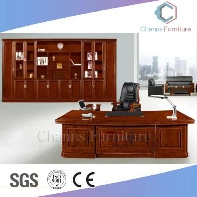 Hotel Furniture Paper Veneer Desk Office Table with Side Return (CAS-VA02)