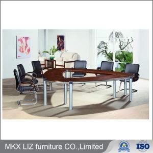 Rectangle Shape Office Wood Meeting Conference Table in Metal Legs (OD5541)