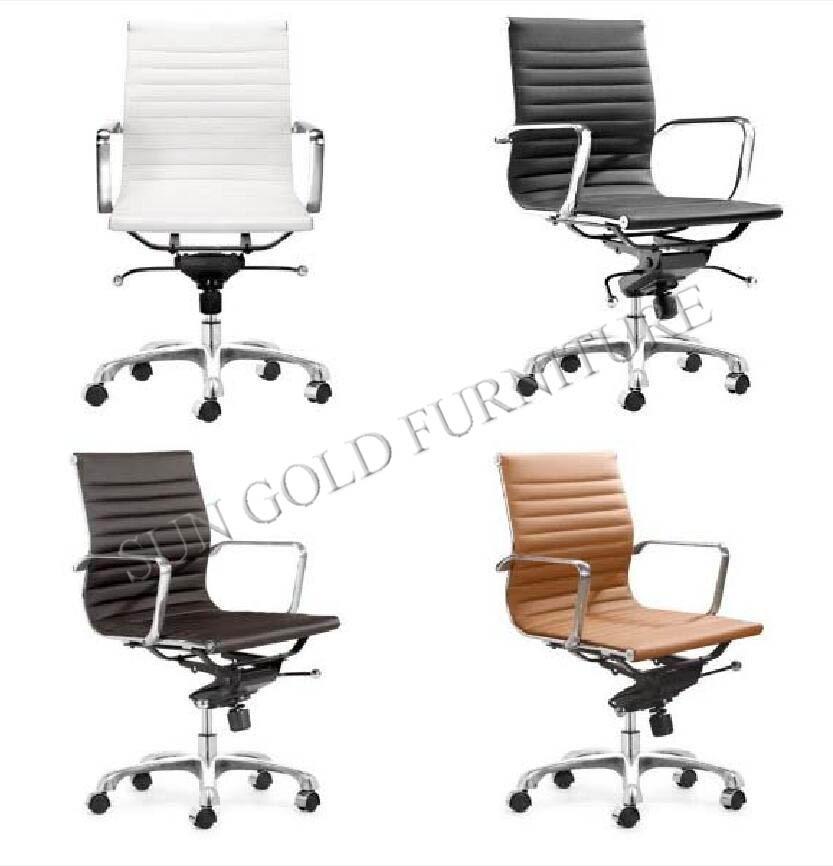 High Back Genuine Leather Office Chair Swivel Office Chair