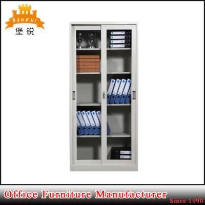 Cheap Price Metal Furniture Office Steel Sliding Glass Door Filing Cabinet