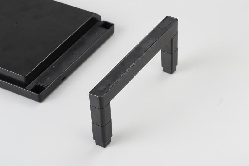 Wholesale Custom Height Adjustable Tool Black Monitor Stand Riser Computer Screen Laptop Rack Riser Shelf Platform Bedding Stand