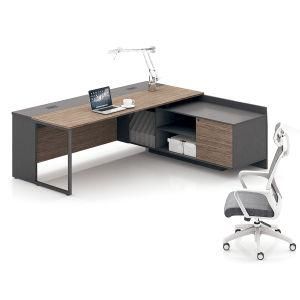 Convenient Mount Rugged Design Manager Melamine Top Executive Oak Wood Table