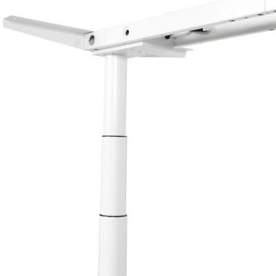 Metal Frame Wholesale Standing Desk Height Adjustable Desk in Grey with Handset