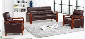 Wooden Leg PU Public Area Waiting Sofa Set