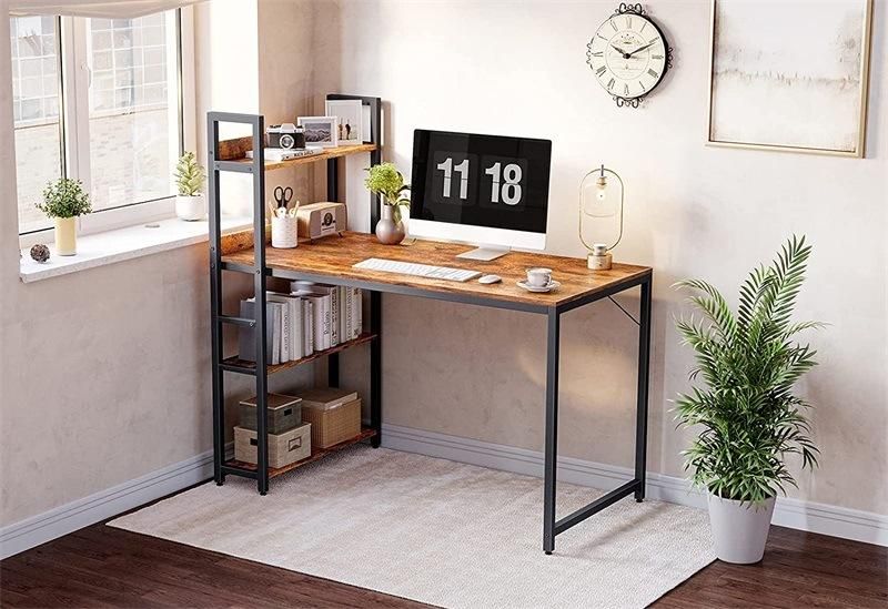 Computer Desk 47 Inch with Storage Shelves Study Writing Table for Home Office