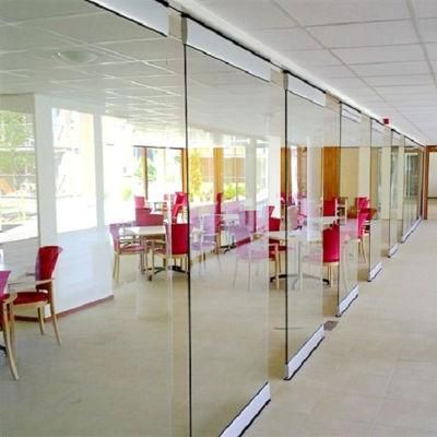 Commercial Office Soundproof Single Glass Sliding Wall Movable Partition Wall