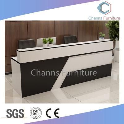 Modern Furniture Melamine Executive Ergonomic Reception Table for Office (CAS-RA21)