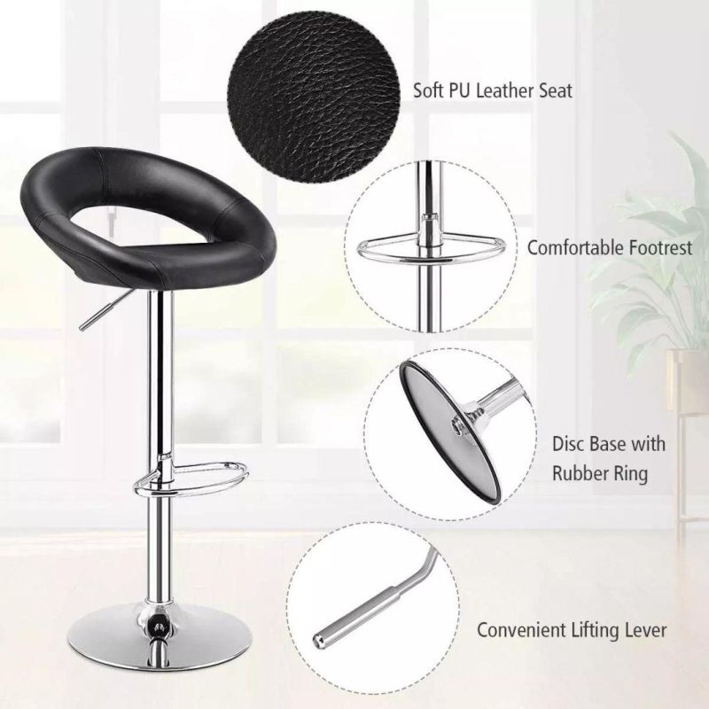 PU Leather Revolving Lifting Bar Chair or Bar Seat