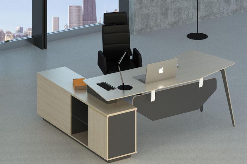 Fashion Office Boss Table Design Modern Melamine Manager Executive Desk