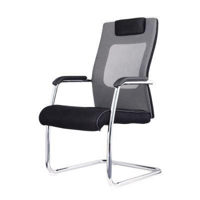 Durable Mesh Meeting Chair Used Office Manager Table Visitor Chair Without Wheels