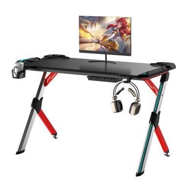 Best Selling Modern Gaming Table PC Desk with LED Light