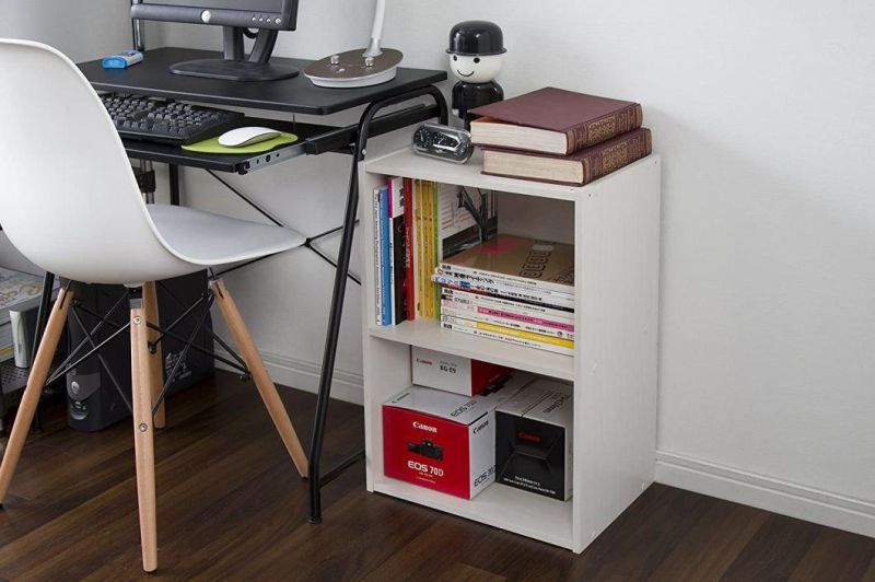 Modern White Bookshelf Bookcase Storage Shelf for Home Office Living Room