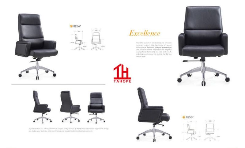 Multi Functional Ergonomic Office Rotary Adjustable Executive Leather Chair