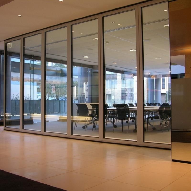 Manufacturer Operable Folding Room Dividers Glass Partition for Big Hall