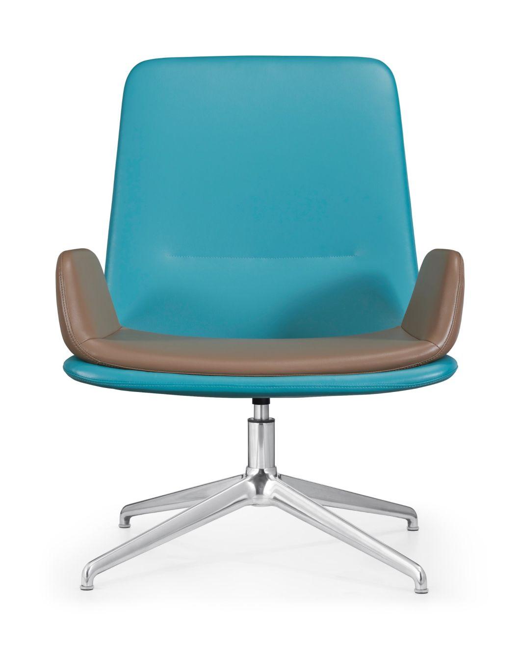 Fashion Leisure Lounge Seating Middle Classic PU Leather Boss Manager Executive Ergonomic Eco-Friendly Home Office Chair