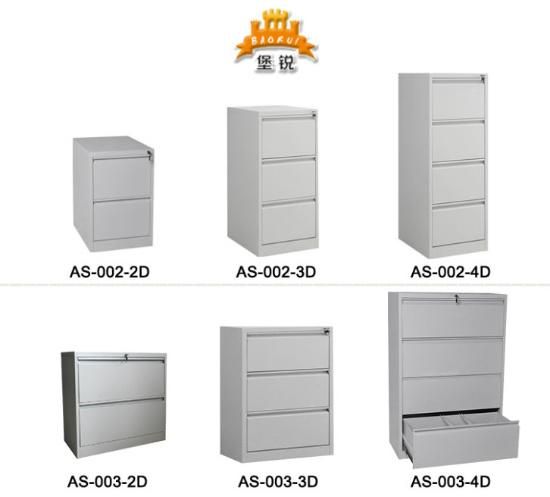 Fas-003-2D Kd Structure Metal Storage Organization 2 Drawers Lateral Steel Filing Cabinet