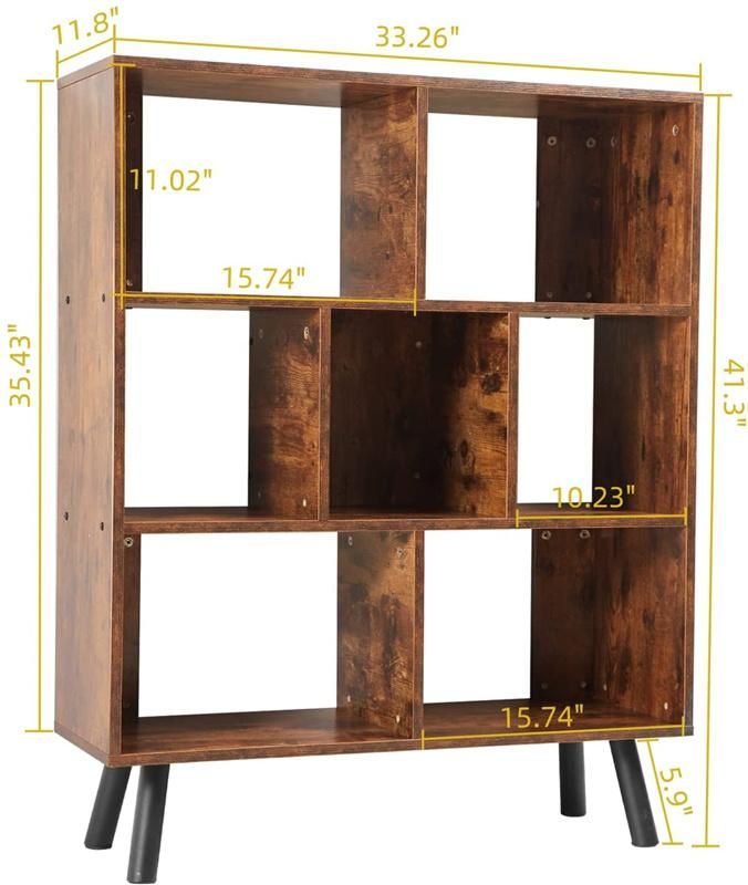 Medieval Retro Cube Multi-Story Storage Bookshelf 0496