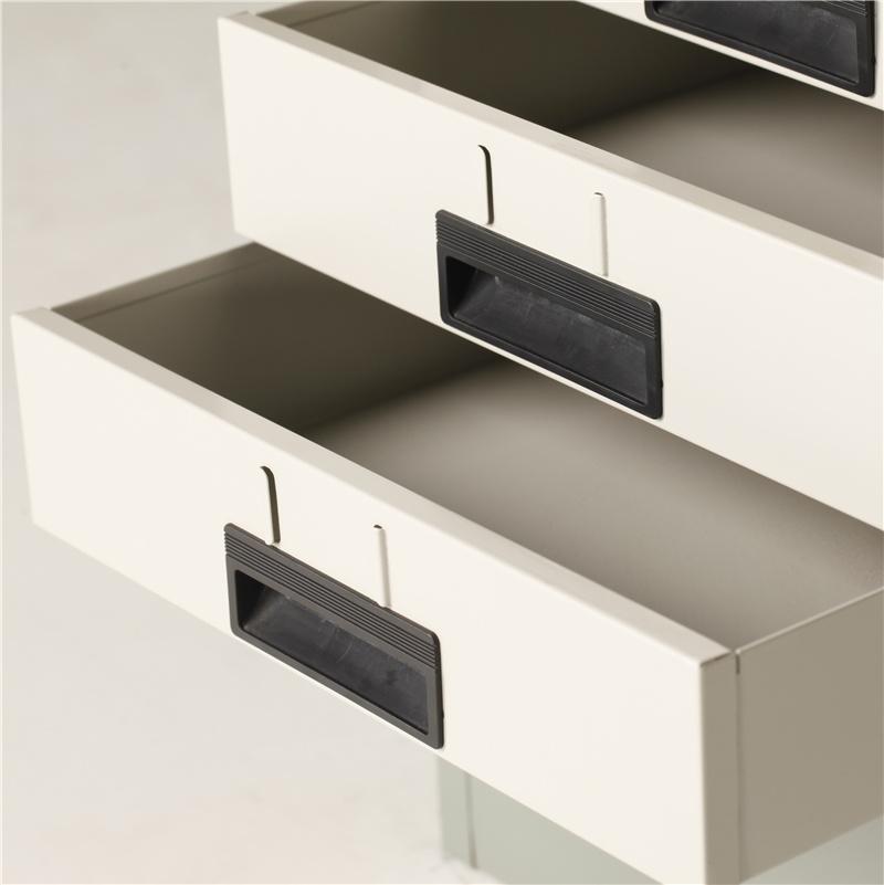 Ten Drawers Cabinet Tall White Chest of Drawers Thin Storage Cabinet