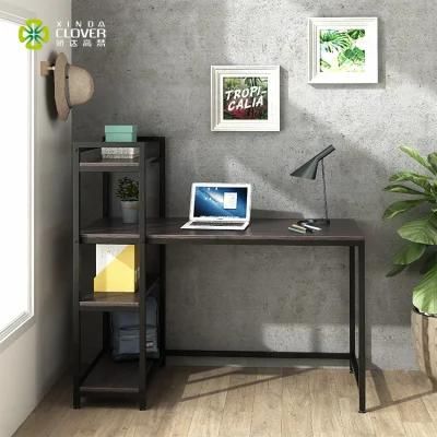 Work Home Desk with Folding and Computer with Storage Furniture Office Table with Shelf