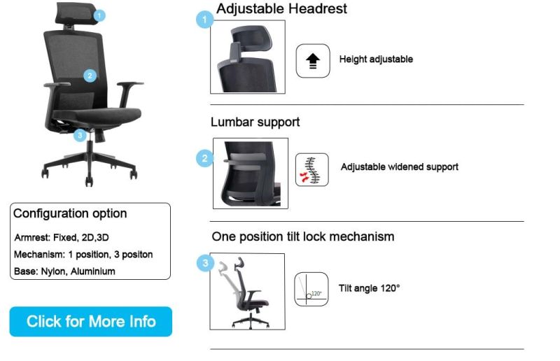 New in Stock Foshan Wholesale Market Plastic Ergonomic Computer Chair Office Furniture