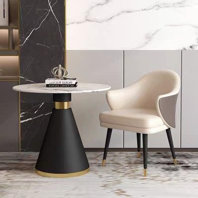 Restaurant Marble Dining Table Home Living Room Leisure Iron Table Cafe Tea Shop Table and Chair Combination