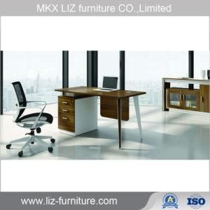 Good Quality Melamine Staff Office Computer Table with Metal Frame (CM75)