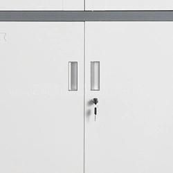 4 Shelves Storage Cupboards Office File Cabinet with Combination Lock