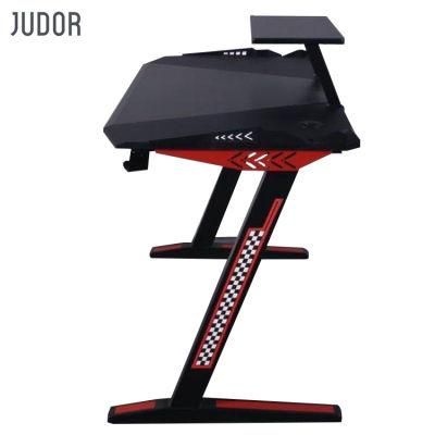 Judor Hot Sale &quot;Z&quot; Shaped Black Laptop Standin Gaming Desks Computer Table Gaming Desk