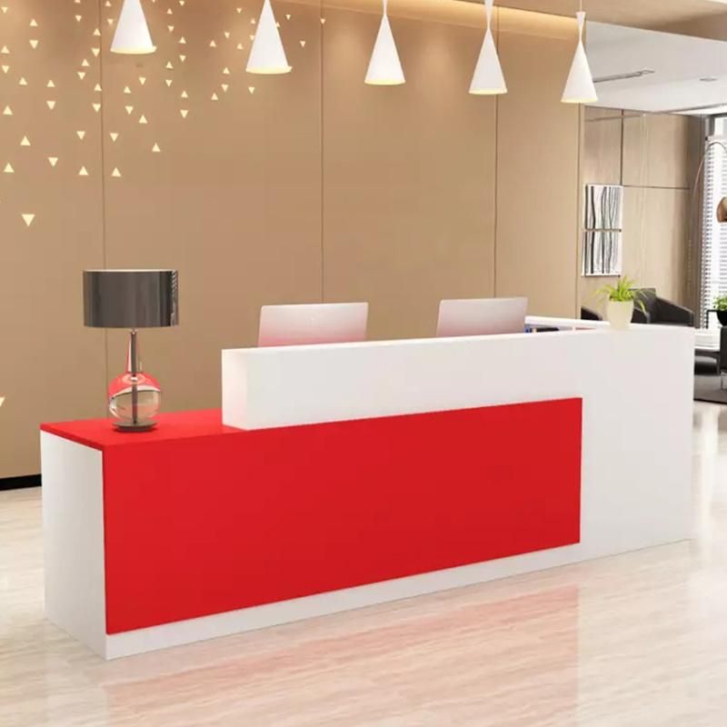 Hl-030 2021 Top Quality Mix Color Salon Reception Table Consult Table for Sale Cashier Desk Check-out Counter Checkstand